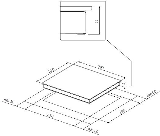 Варочная панель Graude IK 60.2 BW - фото2