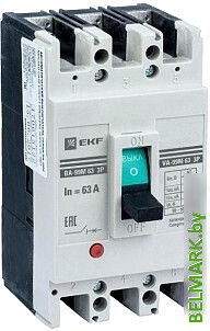 Выключатель автоматический EKF PROxima ВА-99М 6350А 3P 25кА mccb99-63-50m - фото