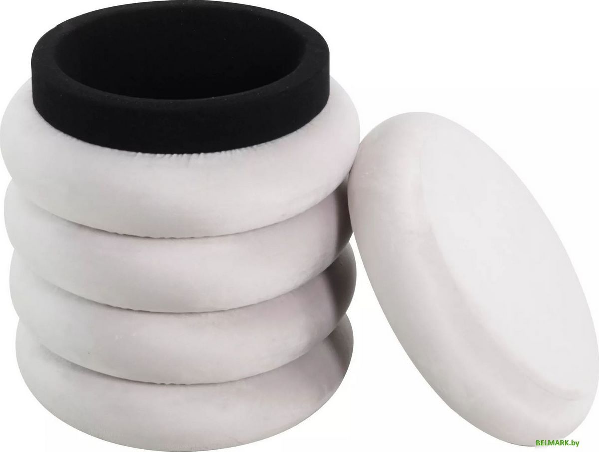 Пуфик Signal Calvi Velvet (светло-бежевый) - фото2