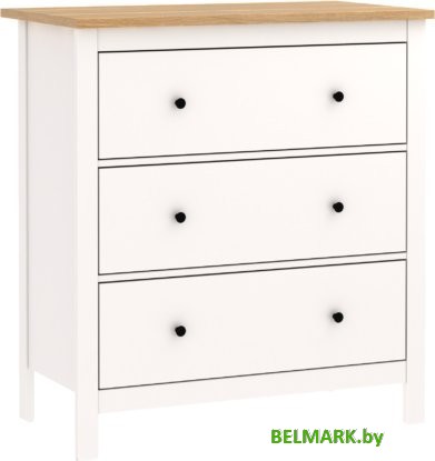 Комод Mio Tesoro Сага 2.08.02.020.14 (белый/ясень) - фото