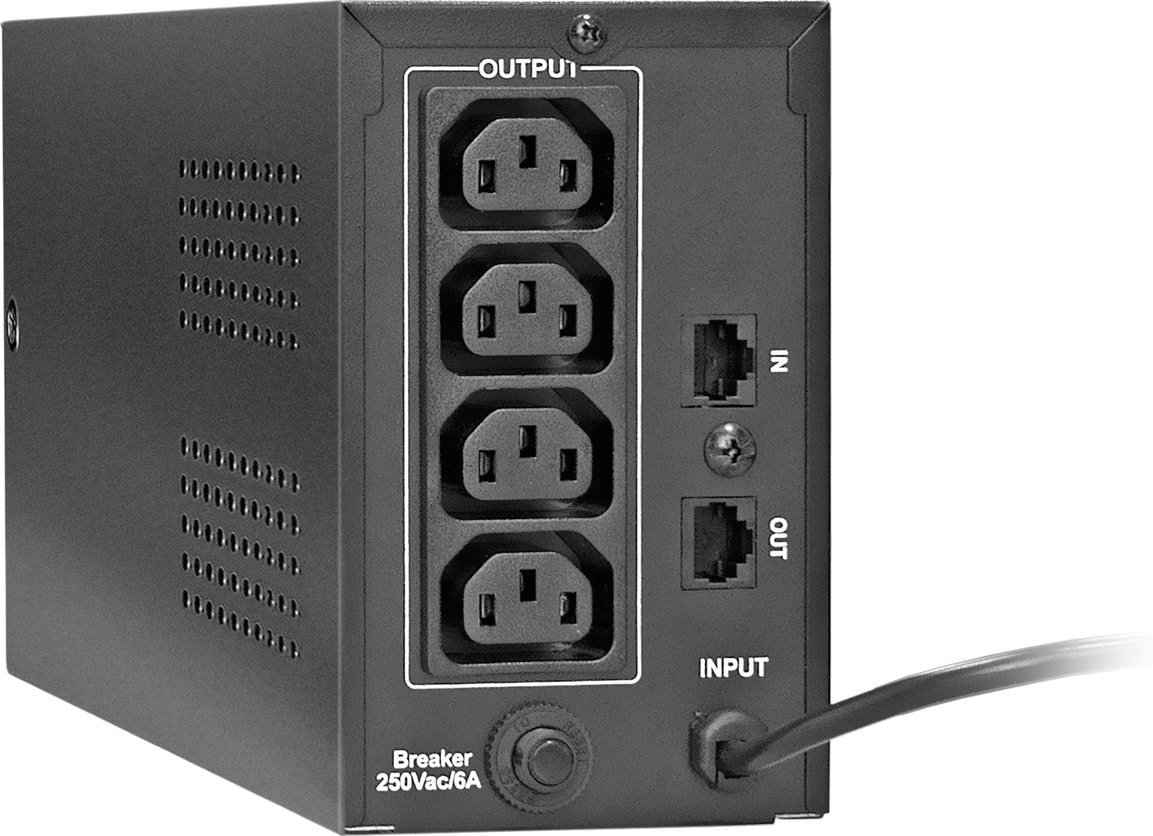 Источник бесперебойного питания ExeGate Power Back BNB-600.LED.AVR.C13.RJ - фото2