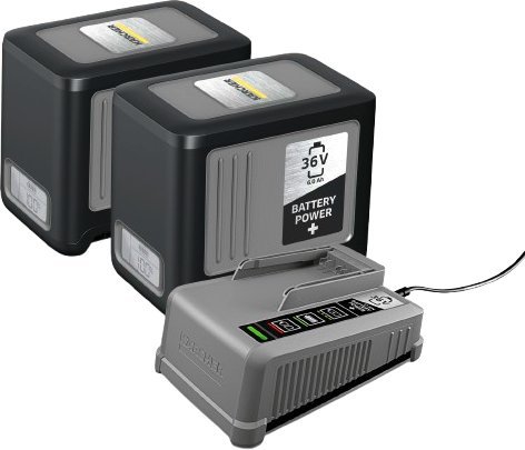 Аккумулятор с зарядным устройством Karcher 2.445-071.0 (36В/2x6 Ач + 36В) - фото