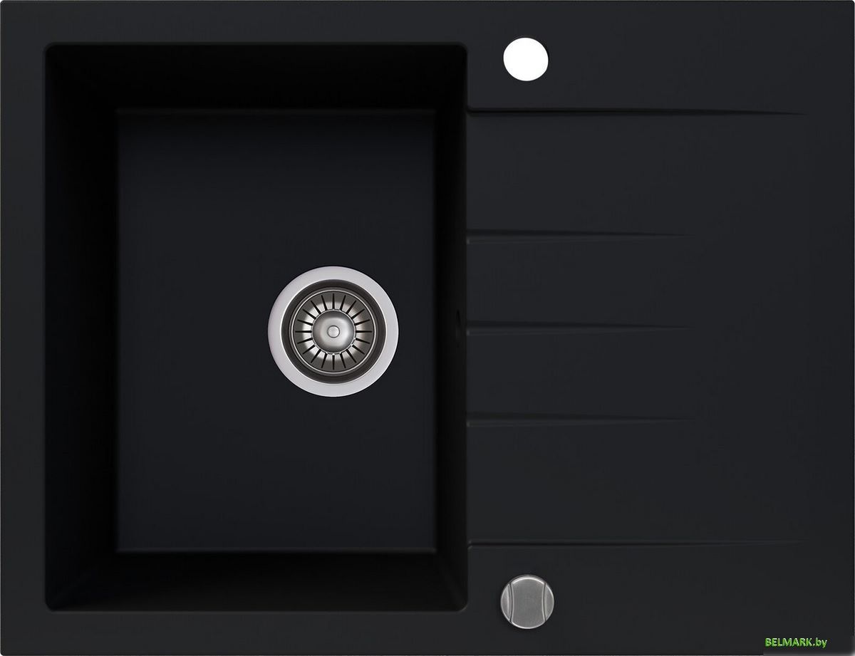 Кухонная мойка Kernau KGS V 4565A 1B1D Deep Black - фото
