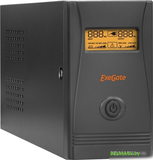 Источник бесперебойного питания ExeGate Power Smart ULB-850.LCD.AVR.C13.RJ.USB - фото