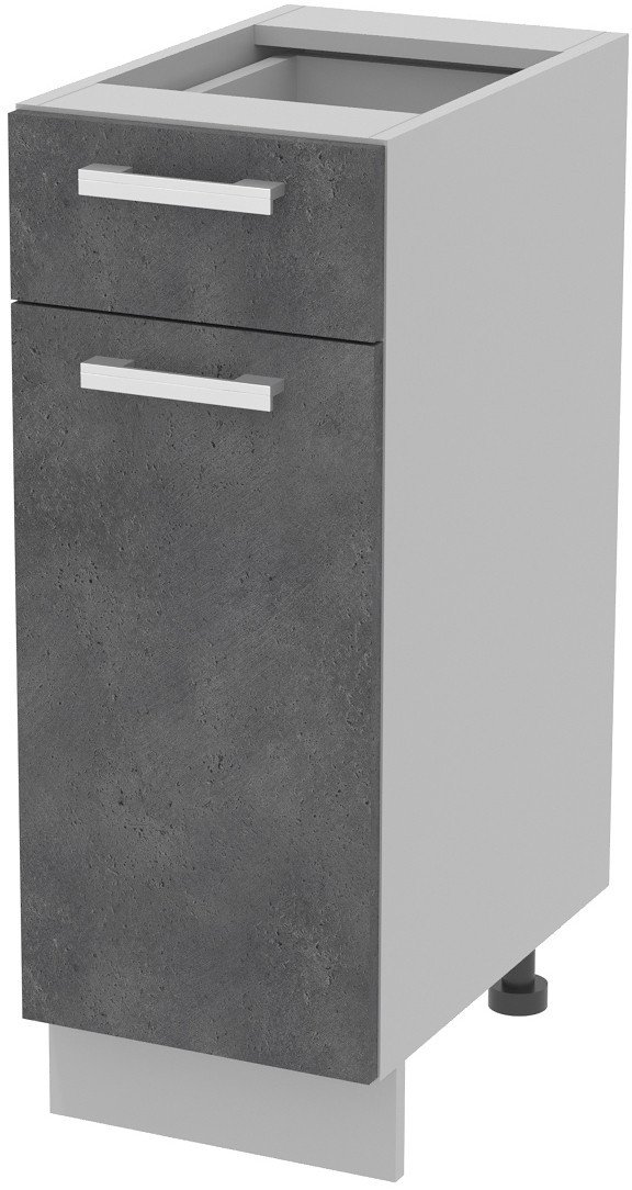 Шкаф напольный Интерлиния Компо НШ30рш1 (бетон портленд) - фото
