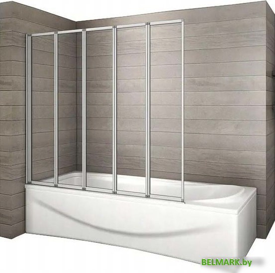 Душевая шторка Rea Idea 120 (хром/прозрачное стекло) - фото