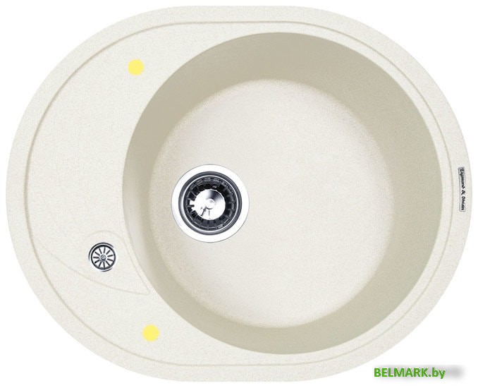 Кухонная мойка Zigmund & Shtain Kreis OV 575 (индийская ваниль) - фото