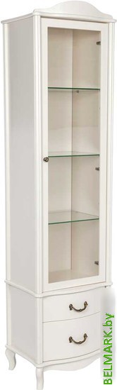 Шкаф-пенал Мебелик Джульетта (молочный дуб) - фото