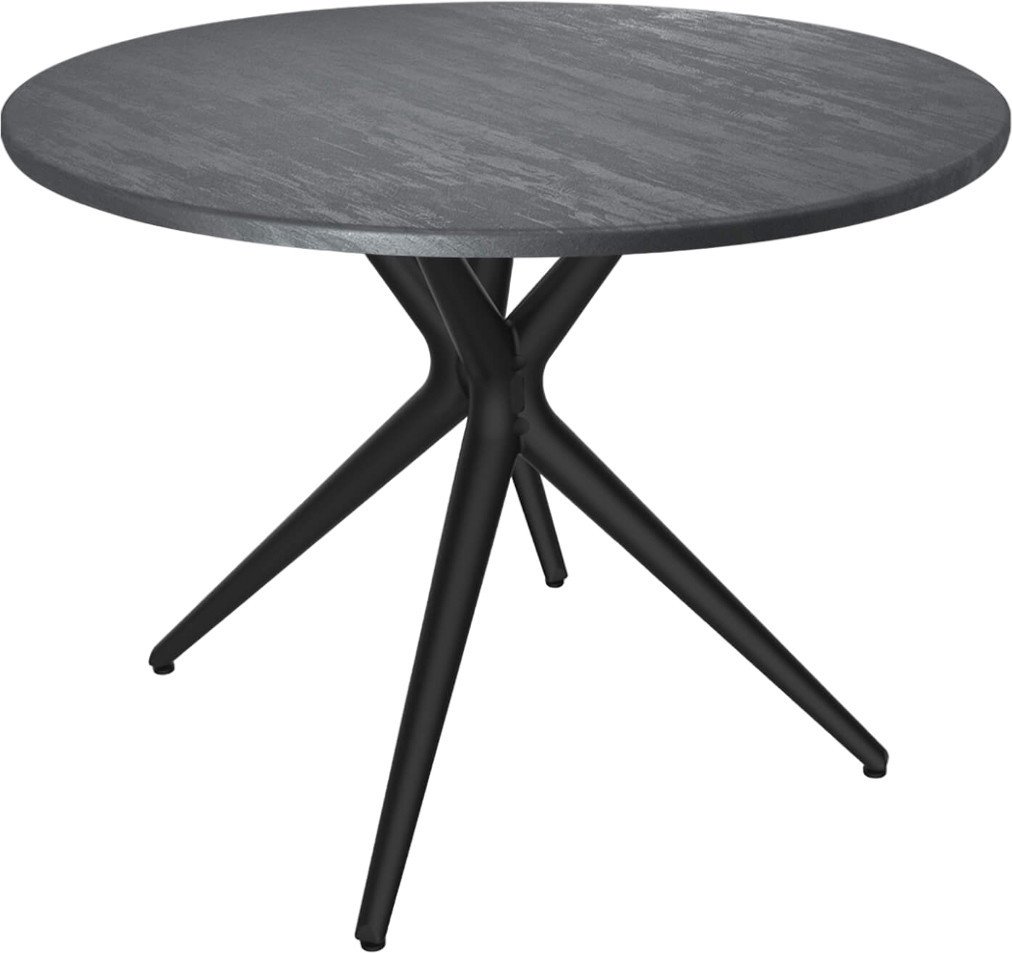 Кухонный стол Sheffilton SHT-TU30/TT 90 МДФ (черный/каменный уголь) - фото