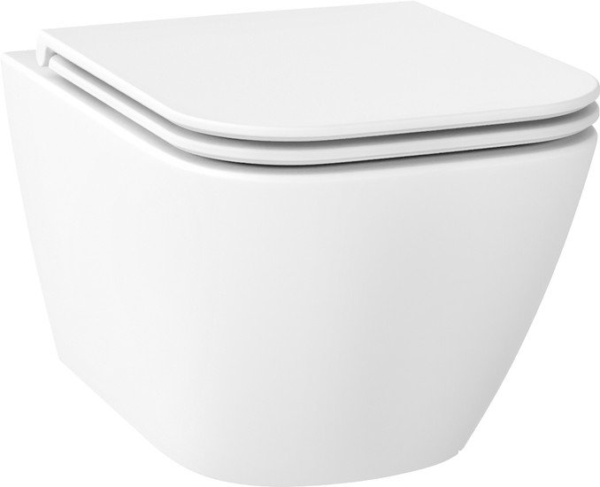 Унитаз подвесной Wellsee Pure BY Wellsee RimFree 182603001 (чаша, пневмокрышка, матовый белый) - фото