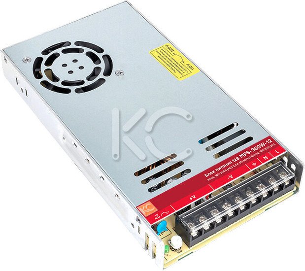 Блок питания на DIN-рейку КС MPS-350W-12V - фото