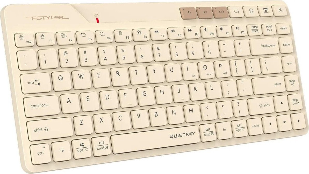 Клавиатура A4Tech Fstyler FBK26C AS (бежевый) - фото2