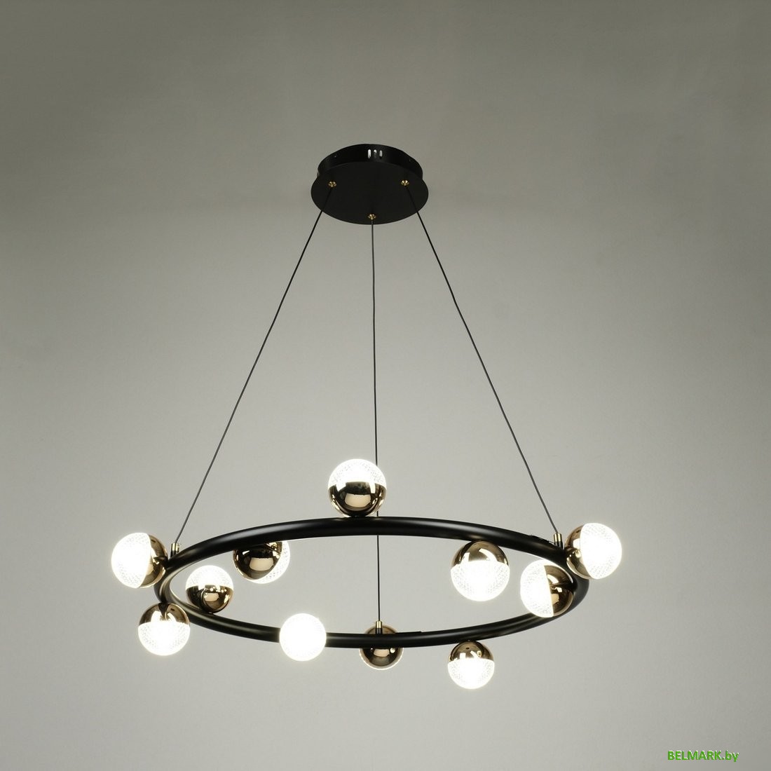 Подвесная люстра BayerLux Рикардо 10385951 (черный/золото) - фото