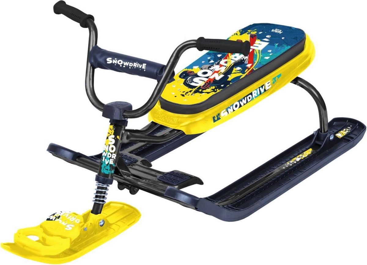 Снегокат Ника Джамп Зимний спорт СНД1 (черный каркас) - фото