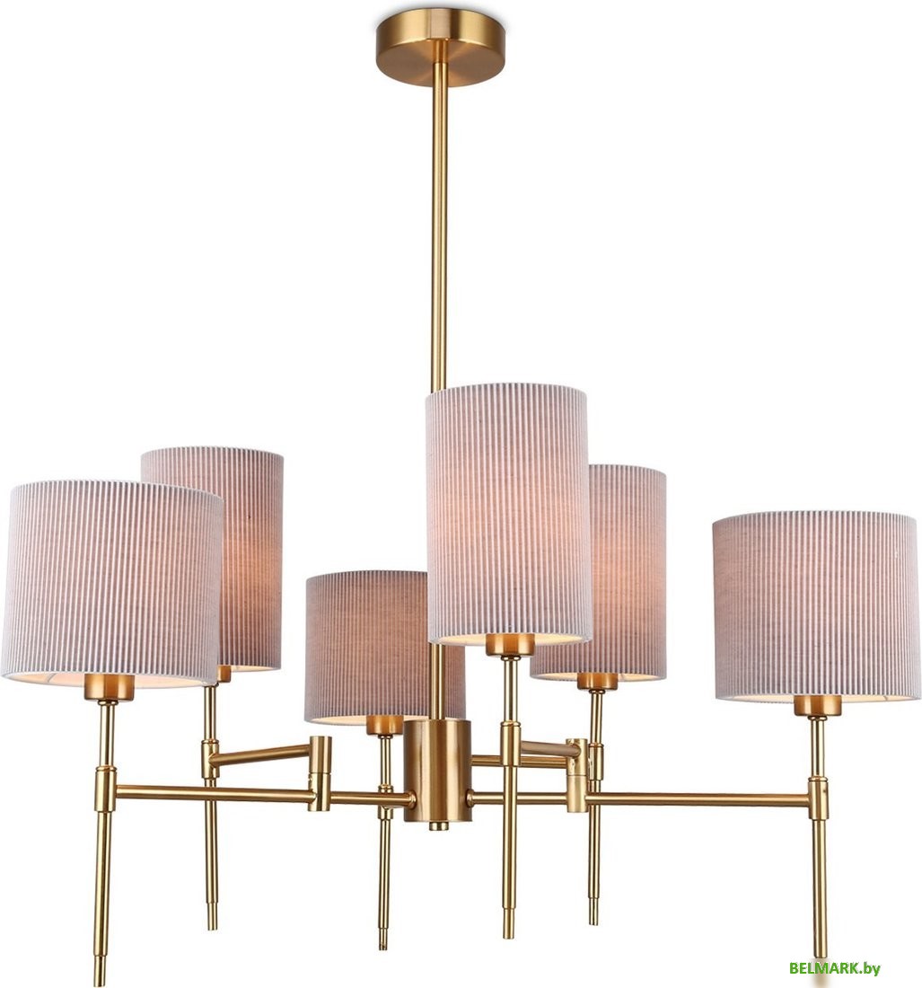 Подвесная люстра Ambrella LH72381/6 BS/GR (латунь/серый) - фото
