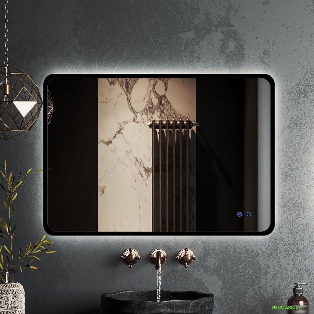 Roxen Зеркало Simon 510205-90AFB 90x70 - фото