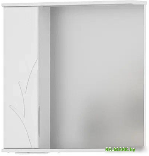 Volna Шкаф с зеркалом Adel 70 L (белый) - фото