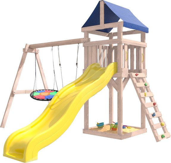 Игровой комплекс National Tree Company С качелями лодочка IgroWoods ДКНП-8 (не окрашен) - фото2