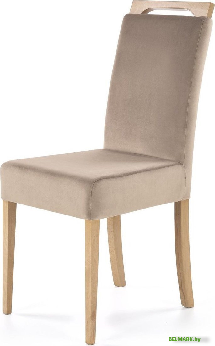 Стул Halmar Clarion Monolith 09 (бежевый/дуб медовый) - фото