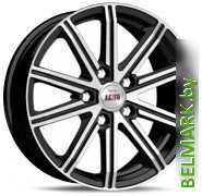 Литые диски Alcasta M64 17x7" 5x108мм DIA 65.1мм ET 43мм BKF - фото