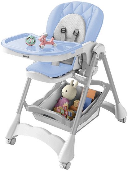 Высокий стульчик Nino Honey (голубой) - фото