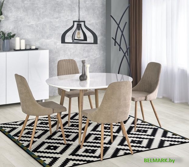 Кухонный стол Halmar Edward (белый/дуб сан ремо) - фото2