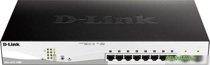 Управляемый коммутатор 2-го уровня D-Link DGS-1210-10MP/FL - фото