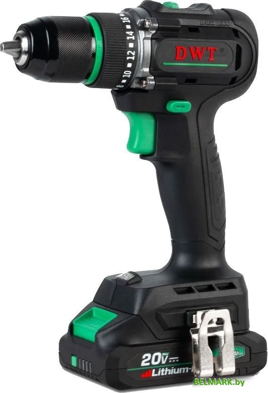Дрель-шуруповерт DWT ABSP-20 DNF-2 (с 2-мя АКБ, кейс) - фото