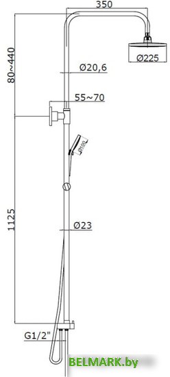 Душевая система Azario Mano AZ-15780201 - фото2