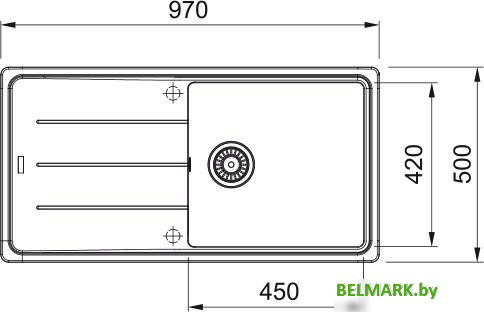 Кухонная мойка Franke Basis BFG 611-97 114.0676.287 (капучино) - фото2