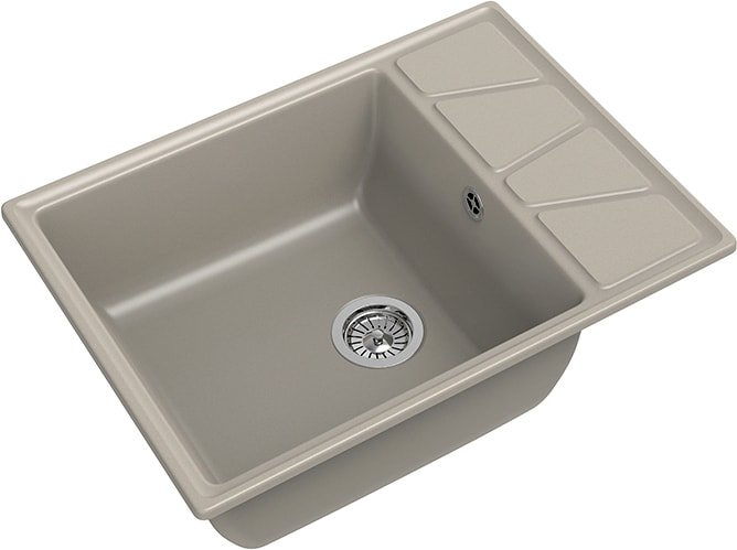 Кухонная мойка GranFest GF-V-680L (топаз) - фото