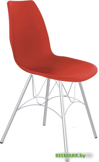 Стул Sheffilton SHT-ST29/S100 (красный RAL3020/хром лак) - фото