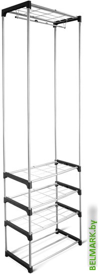 Стойка для одежды Sheffilton SHT-WR12 920124 (черный/хром лак) - фото2