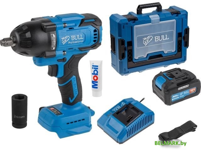 Гайковерт Bull SC 1807 1329722 (с 1-им АКБ, кейс) - фото