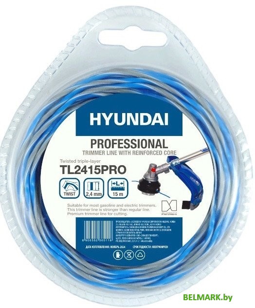 Леска для триммера Hyundai TL-2415 PRO - фото