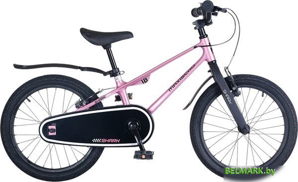 Детский велосипед Maxiscoo Shark Sport 18 2025 MSC-SH1843 (розовый жемчуг) - фото