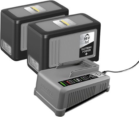 Аккумулятор с зарядным устройством Karcher 2.445-070.0 (36В/2x7.5 Ач + 36В) - фото