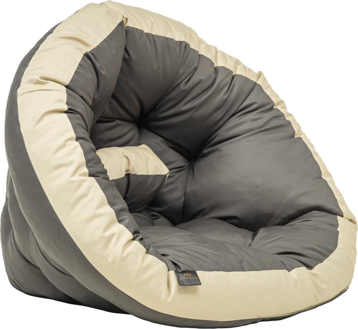 Кресло-мешок Mio Tesoro 4с0012тр (М, серый/бежевый) - фото