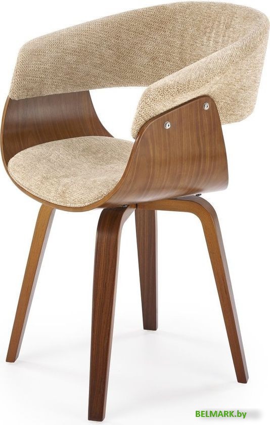 Стул Halmar K545 (бежевый/орех) - фото
