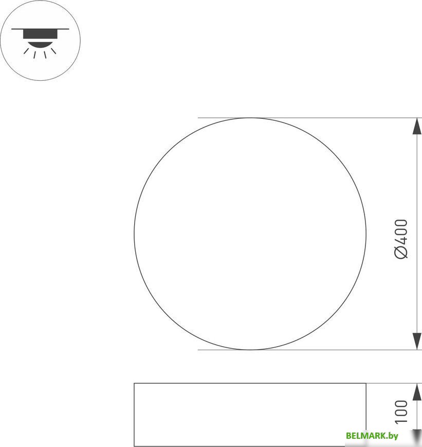 Светильник Arlight SP-TOR-PILL-PRISM-R400-25W Warm3000 (BK, 100 deg, 230V) 022997(3) - фото2