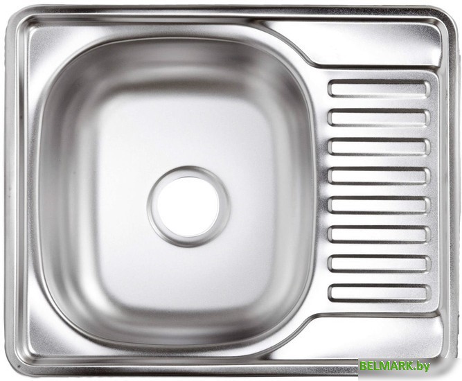 Кухонная мойка AKS Прямоугольная 58x48 (полированная) - фото