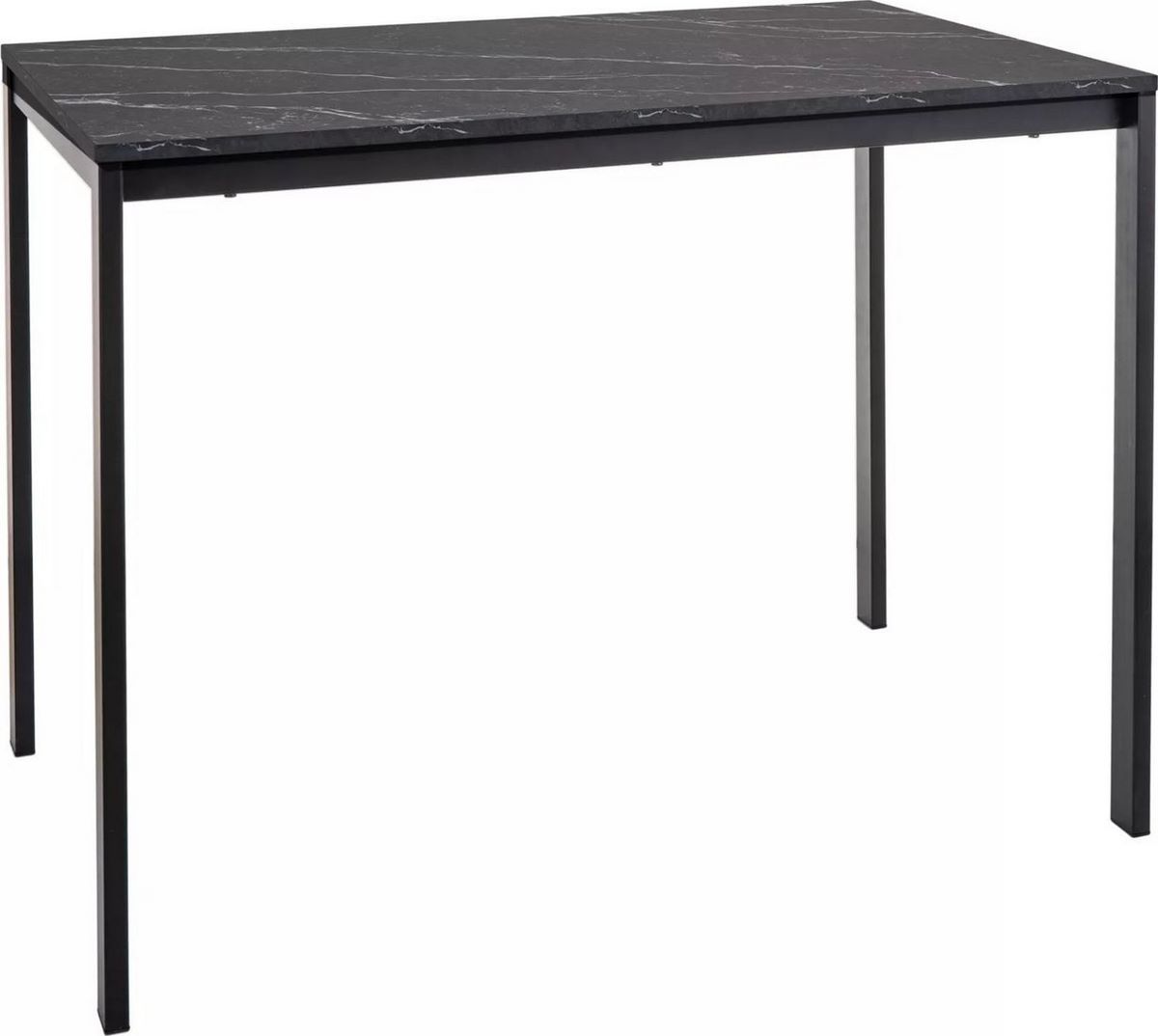 Кухонный стол Signal Mario 100/60 (эффект черного мрамора/черный) - фото