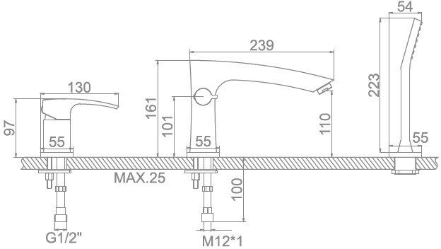 Смеситель Ledeme L1198 - фото2