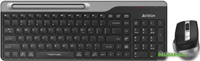 Клавиатура + мышь A4Tech Fstyler FB2535C (темно-серый) - фото