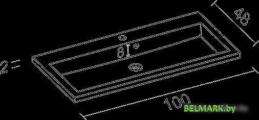 Умывальник Riho Broni 100x48 (F7BR110048111) - фото2