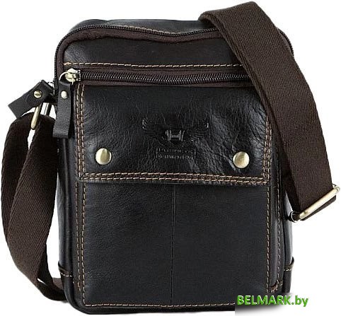 Мужская сумка Poshete 196-9024-DBW (коричневый) - фото