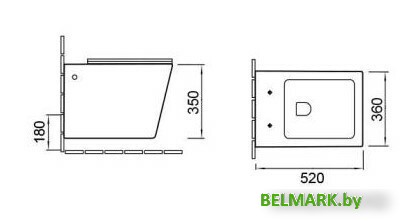 Унитаз подвесной SantiLine SL-5004MB - фото2