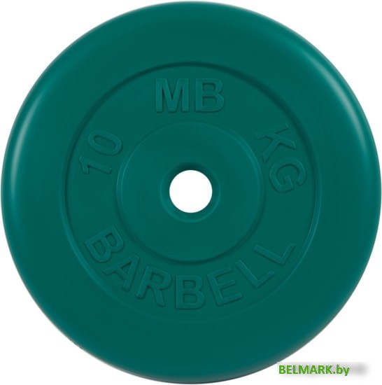 Диск MB Barbell Стандарт 31 мм (1x10 кг, зеленый) - фото