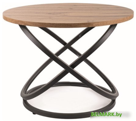 Журнальный столик Signal Eos D (дуб артизан/черный) - фото