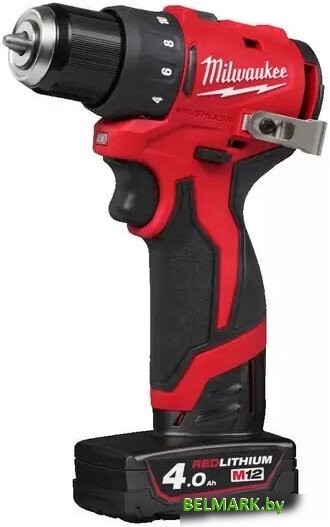 Дрель-шуруповерт Milwaukee M12 BLDDRC-402C 4933499688 (с 2-мя АКБ, кейс) - фото